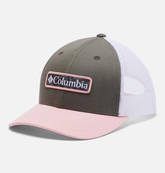 Columbia PFG Hats Green Pink For Girls NZ2984 New Zealand